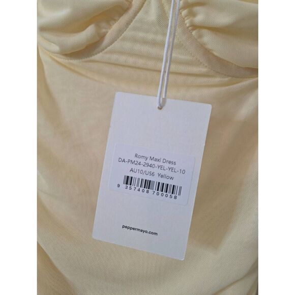 Peppermayo Exclusive - Romy Maxi Dress - Yellow US 6 $105 - Picture 5 of 10